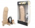 A004B1F084Y4 / Страпон с вибратором Mojo Throttle телесн. цв.