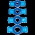 Набор колец Titan Men Blue 3503-06CDDJ