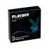 RIBBED 3 PB / Презервативы Playboy латексные ребристые. уп.3шт.