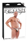 Стринги для УЗНИКА с аксессуарами телесные, L/XL