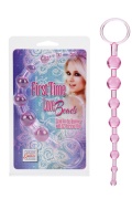 Анальная цепочка First Time Love Beads розовая