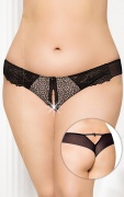 2435510/591/5 / Plus size XXXL леопардовые трусики с доступом