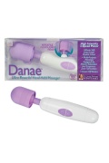 Вибромассажер Danae Ultra Powerful Hand Held Massger белый с фиолетовым
